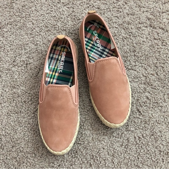 Sperry Blush Suede Comfort Slip On Shoes Womens 5 - Picture 2 of 11